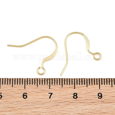 Gancho plano de latón para la oreja&nbsp;KK-CBA57BD-09G-1