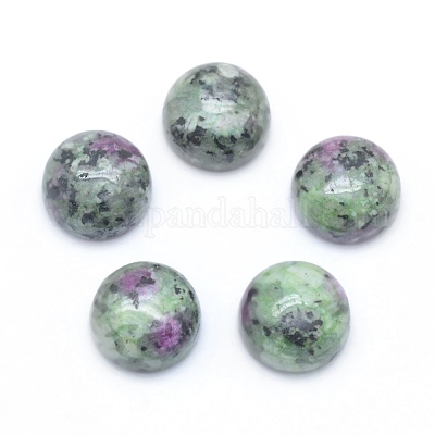 Natürlicher Rubin in Zoisit cabochons&nbsp;G-E492-H-10-1