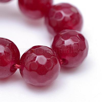 Chapelets de perle en jade blanc naturel&nbsp;G-R346-4mm-02-1