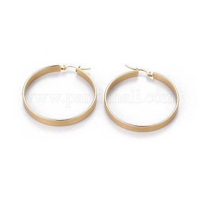 FOCALOOK Orecchini a cerchio a forma di U da donna, orecchini con