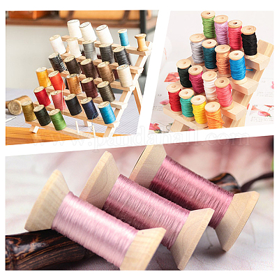 Wholesale OLYCRAFT 300PCS Wooden Spools 1/2 x 1/2 Inch Mini Unfinished Wooden  Spools Natural Wooden Spools for Arts and DIY Crafts 