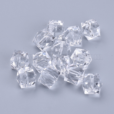 Transparente Acryl Perlen&nbsp;X-TACR-Q259-10mm-V01-1