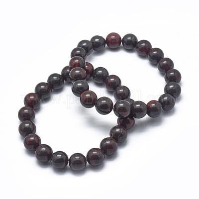 Bracciali elasticizzati con perle di diaspro naturali&nbsp;BJEW-K212-B-040-1