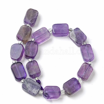 Natürlichen Amethyst Perlen Stränge&nbsp;G-C098-A02-01-1