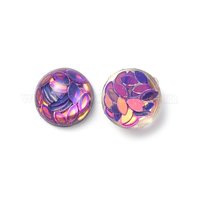 Cabochon in resina trasparente&nbsp;RESI-WH0027-11G-1
