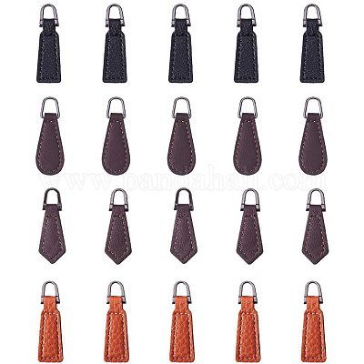 1PC Leather Zipper Pullers Replacement Zipper Slider Pull Repair Kit  Clothing Luggage Bag Backpack Zip Head DIY Sewing Accessory