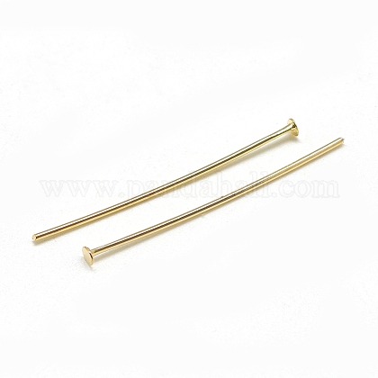 Brass Flat Head Pins KK-T032-093G-1