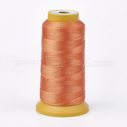 ポリエステル糸  カスタム織りジュエリー作りのために  砂茶色  1.2mm  約170m /ロール NWIR-K023-1.2mm-17-1