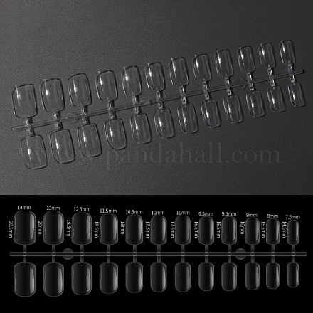 Bouts de faux-ongles en plastique pleine couverture MRMJ-PW0001-18F-1
