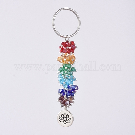 Porte-clés en perles de verre KEYC-JKC00221-03-1