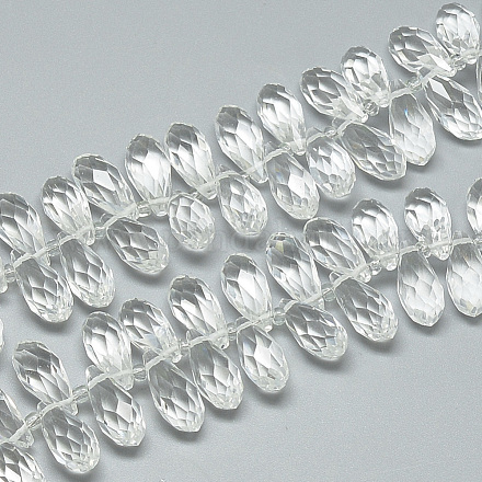 Chapelets de perles en verre X-EGLA-S142-6x12mm-10-1
