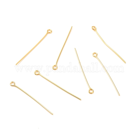 Brass Eye Pins KK-F824-113C-G-1