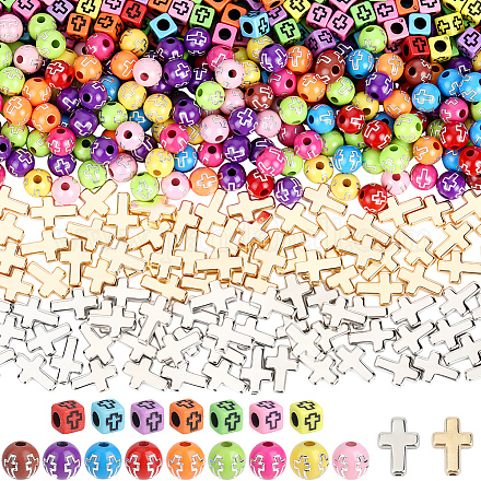 800pcs Acrylperlen MACR-PA0001-42-1