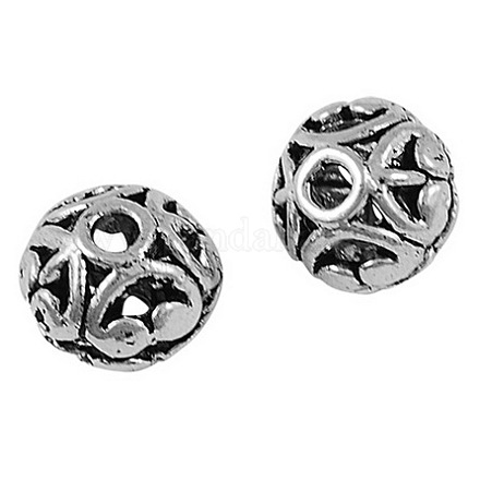 Tibetischen Stil filigranen Zubehör Perlen X-TIBEB-A1693-LF-6-1