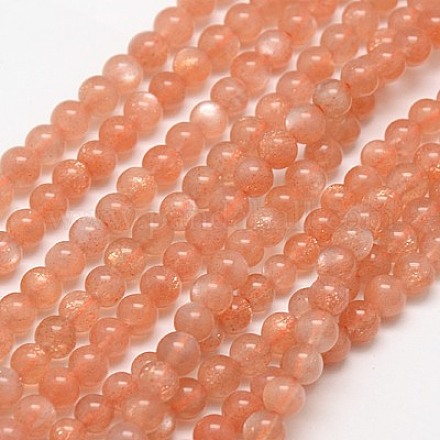 Natural Sunstone Beads Strands G-J120-25-4mm-A-1