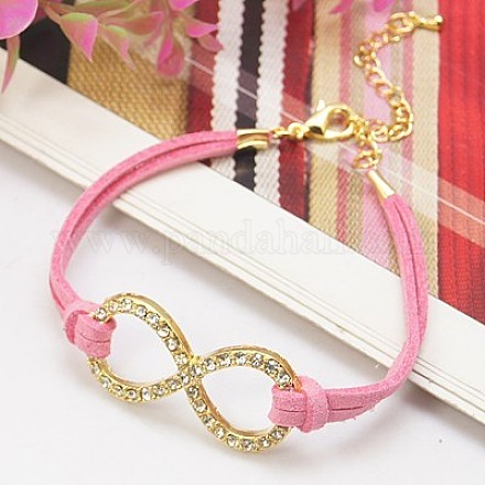 Fashion Wool Cord Link Bracelets X-BJEW-G221-06G-1