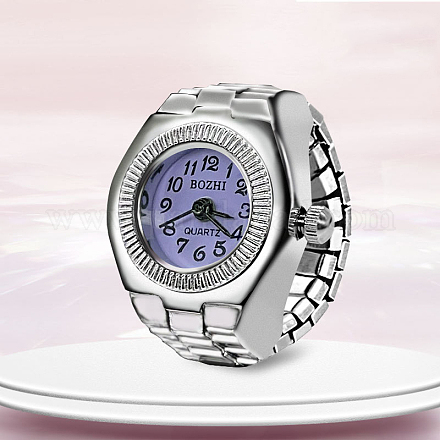 201 orologio ad anello per dito con cinturino elasticizzato in acciaio inossidabile WACH-G018-03P-06-1
