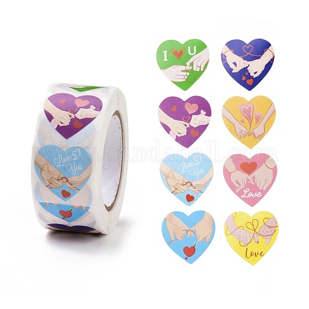 Valentine's Day Heart Paper Stickers DIY-I107-02A-1