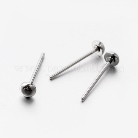 304 Stainless Steel Stud Earring Findings STAS-E074-28-1
