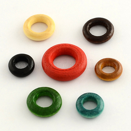 Donut Wooden Linking Rings WOOD-Q014-45mm-M-LF-1