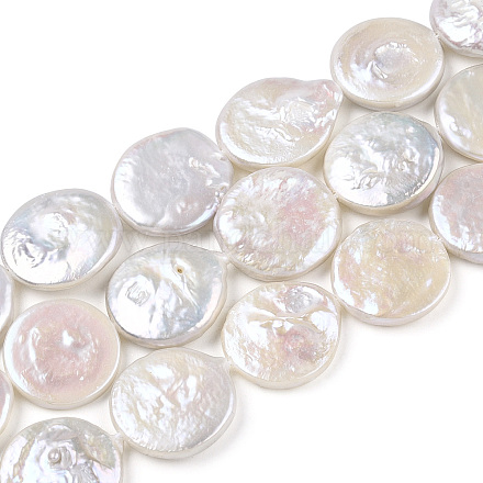 Hebras de perlas keshi naturales barrocas PEAR-S018-03G-1