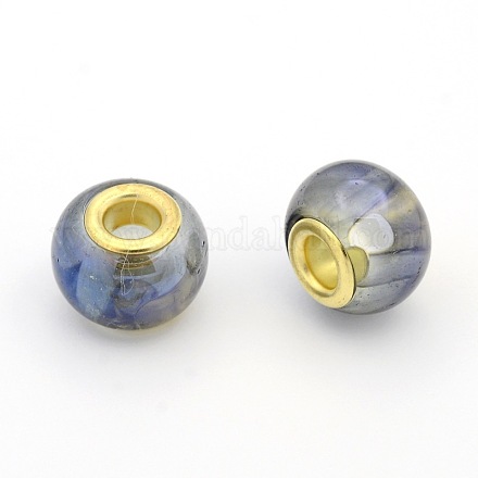 Large Hole Glass European Beads GPDL-J003-05-1