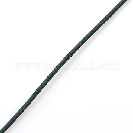 アクセサリービーズコードポリプロピレンのスレッド  ラウンド  濃い緑  1.4mm  約21m /ロール OCOR-I001-07-1