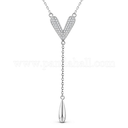 SHEGRACE 925 Sterling Silver Necklaces JN812A-1