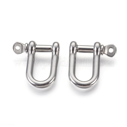304 Stainless Steel Screw D-Ring Anchor Shackle Clasps STAS-E446-30C-P-1