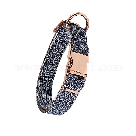 Nylon Dog Collar with Rose Gold Iron Quick Release Buckle PW-WG25675-04-1