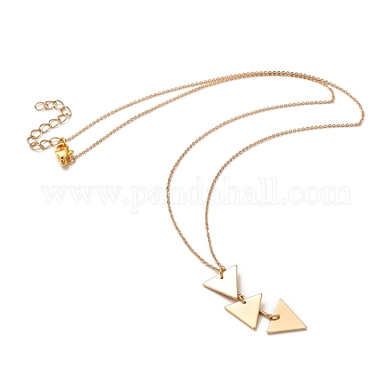 Messing hängende Halsketten NJEW-JN02964-1