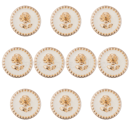 Gorgecraft 10 Stück Emaille-Knöpfe aus Legierung BUTT-GF0001-31-1