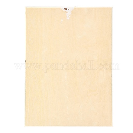 木製の空白の製図板  塗装用  長方形  バリーウッド  45.5x30.7x0.85cm DIY-XCP0001-38-1