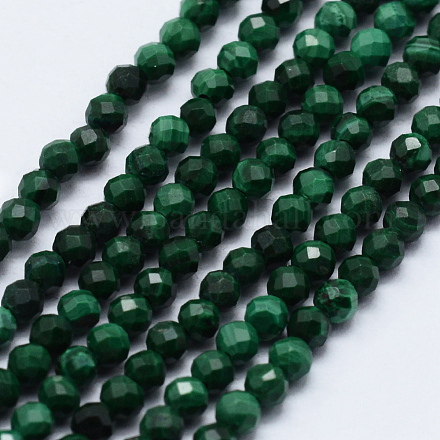 Chapelets de perles en malachite naturelle G-J369-21-2mm-1