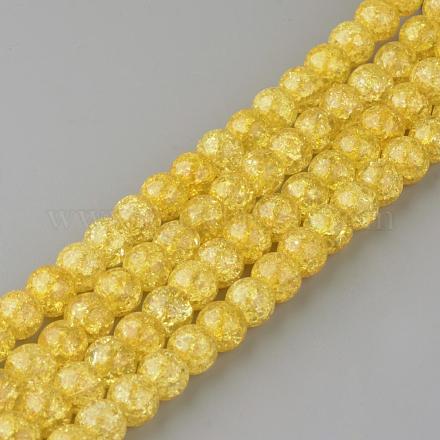 Chapelets de perles en quartz craquelé synthétique GLAA-S134-10mm-17-1