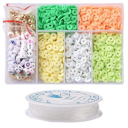 Kit de fabrication de bracelets en perles d'argile polymère DIY-TZ0001-09-1