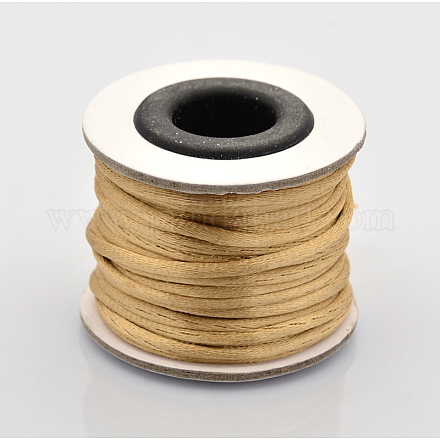Cordons fil de nylon tressé rond de fabrication de noeuds chinois de macrame rattail NWIR-O001-A-19-1