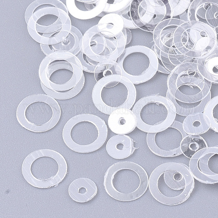 Accesorios del ornamento abalorios paillette plástico disco PVC-R017-F152-1