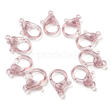 Transparent Plastic Lobster CLaw Clasps KY-H005-A06-1
