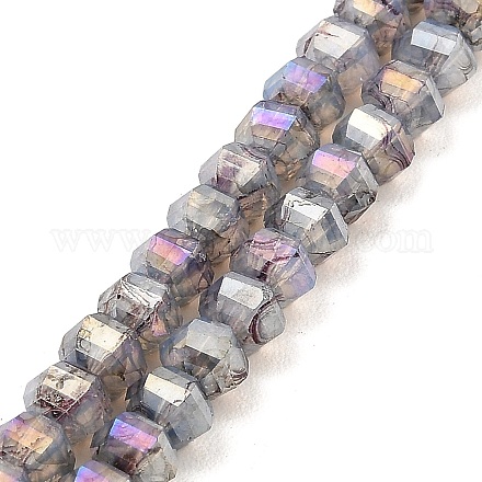 Chapelets de perles en verre imitation jade GLAA-P058-03A-05-1