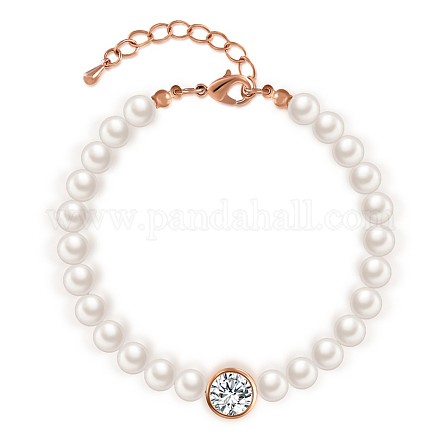 Cuentas de concha perla pulseras BJEW-AA00086-01RG-1