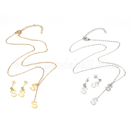 Kits de bijoux en 304 acier inoxydable SJEW-H303-S-1