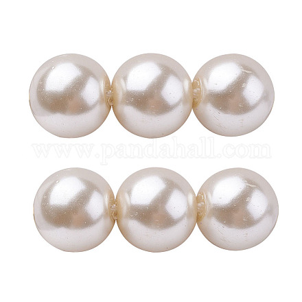 Eco-Friendly Grade A Glass Pearl Beads HY-J002-6mm-HX012-1