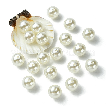ABS Plastic Imitation Pearl Round Beads MACR-YW0002-16mm-82-1