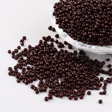 12/0 1.5~2mm perlas de semillas de vidrio de pintura para hornear perlas espaciadoras sueltas X-SEED-S001-K18-1