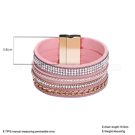 Fashion Zinc Alloy Leather Cord Bracelets BJEW-BB26673-3-1