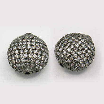 Perline in ottone zirconi ZIRC-F001-50B-1