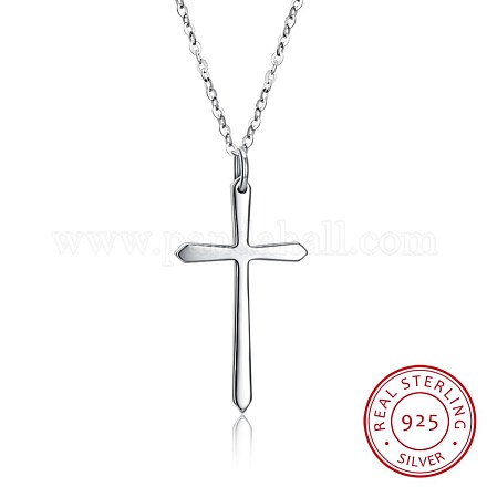 925 Sterling Silver Necklace NJEW-BB30326-1