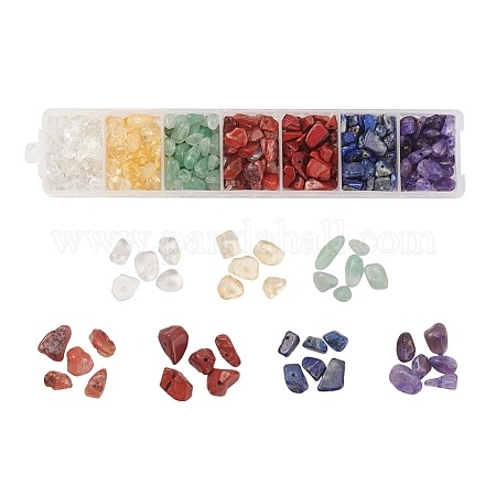 Perline di pietre preziose miste naturali a 7 stile G-YW0001-09-1