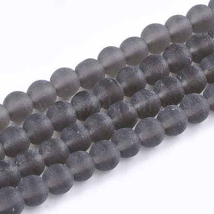 Chapelets de perles en verre transparente   GLAA-Q064-15-12mm-1
